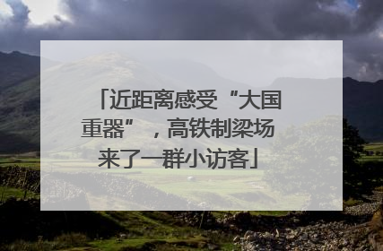 近距离感受“大国重器”，高铁制梁场来了一群小访客