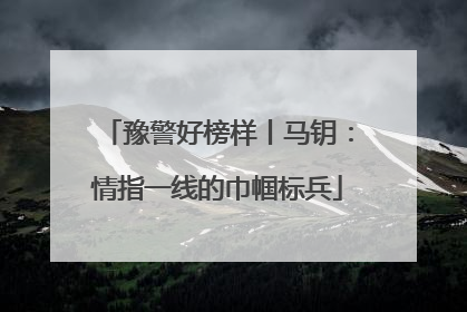 豫警好榜样丨马钥：情指一线的巾帼标兵