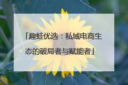 趣蛙优选：私域电商生态的破局者与赋能者