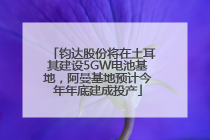 钧达股份将在土耳其建设5GW电池基地，阿曼基地预计今年年底建成投产