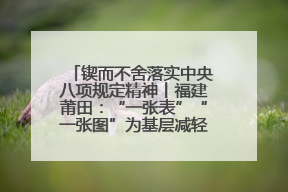 锲而不舍落实中央八项规定精神丨福建莆田：“一张表”“一张图”为基层减轻“数字负担”