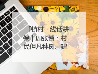 镇村一线话耕保｜周张博：村民但凡种树、建棚、盖房，都要向街道报批