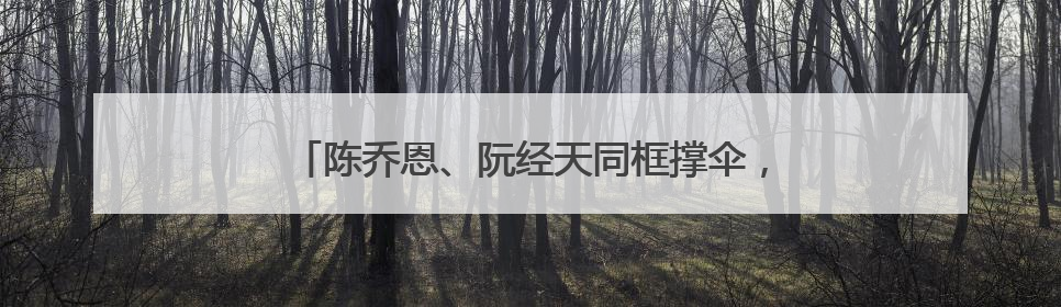 陈乔恩、阮经天同框撑伞，梦回《命中注定我爱你》！双双发文：谢谢我们都没变