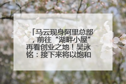 马云现身阿里总部，前往“湖畔小屋”再看创业之地！吴泳铭：接下来将以饱和式投入的打法，聚焦于几大核心战役
