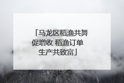 马龙区稻渔共舞促增收 稻渔订单生产共致富