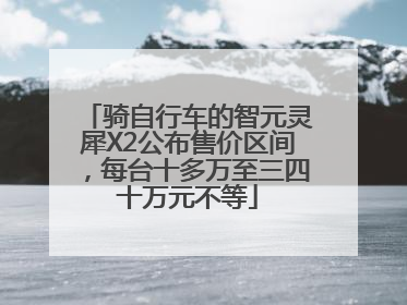 骑自行车的智元灵犀X2公布售价区间，每台十多万至三四十万元不等
