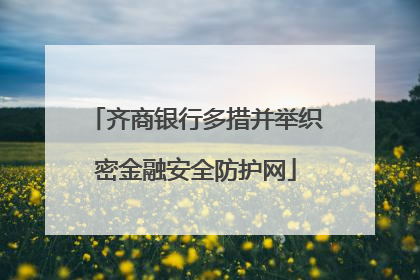 齐商银行多措并举织密金融安全防护网