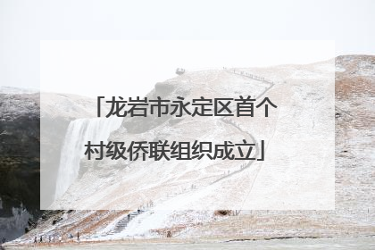 龙岩市永定区首个村级侨联组织成立