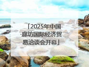2025年中国·廊坊国际经济贸易洽谈会开幕