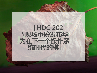 HDC 2025现场重磅发布华为在下一个操作系统时代的棋