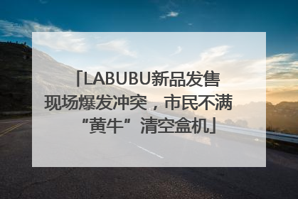 LABUBU新品发售现场爆发冲突，市民不满“黄牛”清空盒机